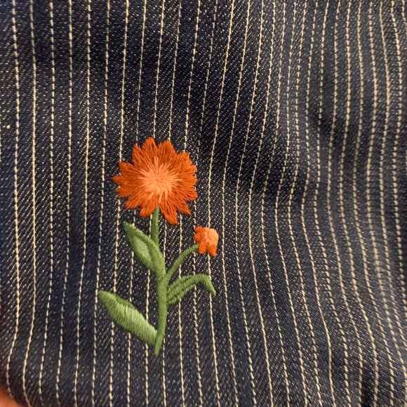 Rare Uniqlo x JW Anderson Large Denim Striped Tote - Picture 2 of 9